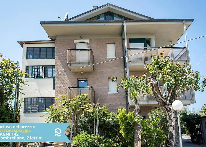 Se007 - Senigallia, Bilocale Sul Mare Con Lägenhet